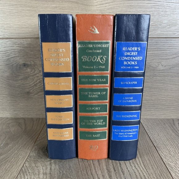 Other - Vintage Readers Digest Condensed Books Lot Of 3 Random Years HB